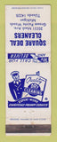 Matchbook Cover - Square Deal Cleaners Grosse Pointe Woods MI