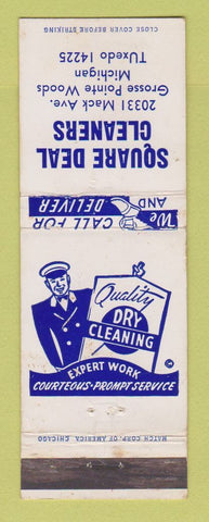 Matchbook Cover - Square Deal Cleaners Grosse Pointe Woods MI