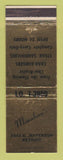 Matchbook Cover - Monahan's Restaurant Detroit MI