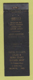 Matchbook Cover - Hotel Roberts Cigar News Stand Barber Shop Muncie IN WEAR