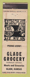 Matchbook Cover - Glade Grocery Glade KS WEAR