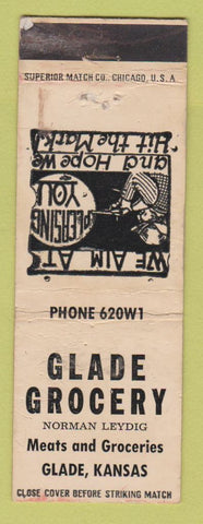 Matchbook Cover - Glade Grocery Glade KS WEAR