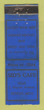 Matchbook Cover - Sid's Cafe Detroit MI WORN