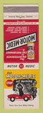 Matchbook Cover - Motor Medic Product
