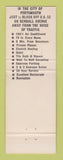 Matchbook Cover - Motel Ett Mar Portsmouth OH