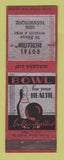 Matchbook Cover - Royal Recreation Bowling Detroit MI golf