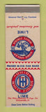 Matchbook Cover - Ohio White Finish Lime Woodville OH WEAR