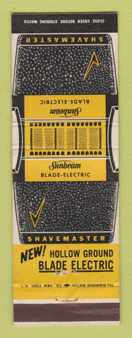 Matchbook Cover - Sunbeam Electric Razor Shavemaster