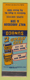 Matchbook Cover - Sunoco oil gas Walt Anderson Son Troy MI