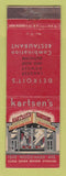 Matchbook Cover - Kartsen's Restaurant Detroit MI