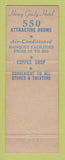 Matchbook Cover - Henry Grady Hotel Atlanta GA