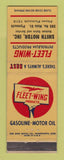 Matchbook Cover - Fleet Wing oil gas Smith Motor Plymouth MI