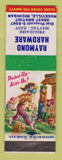 Matchbook Cover - Raymond Hardware Maytag Appliances Roseville MI hillbilly