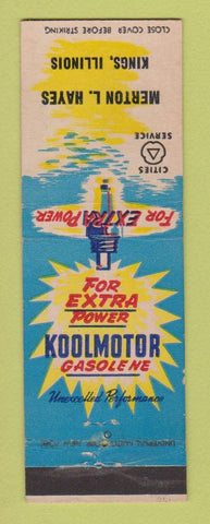 Matchbook Cover - Cities oil gas Merton Hayes Kings IL