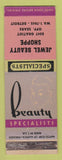 Matchbook Cover - Jewel Beauty Shoppe Detroit MI WEAR