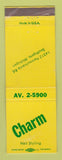 Matchbook Cover - Charm Hair Salon Southgate MI