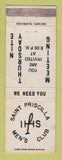 Matchbook Cover - Saint Priscilla Men's Club Detroit? MI WORN