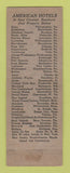 Matchbook Cover - Necho Allen Hotel Pottsville PA WEAR