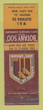 Matchbook Cover - Botany 500 Men's Clothes W&L Clothing Freeport IL WEAR