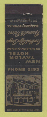 Matchbook Cover - New Taylor Hotel Elizabethtown KY