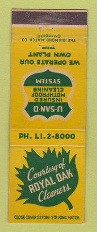 Matchbook Cover - Royal Oak Cleaners MI?