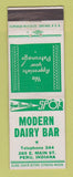 Matchbook Cover - Modern Dairy Bar Peru IN