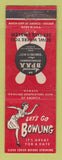 Matchbook Cover - BPAA Bowling girlie