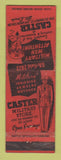 Matchbook Cover - Caster Military Uniforms St Louis MO WORN