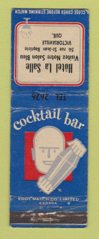 Matchbook Cover - Hotel La Salle Victoriaville QC WORN