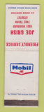 Matchbook Cover - Mobil oil gas Joe Grish Detroit MI