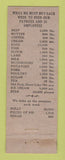 Matchbook Cover - Pete's Wigwam Cafe Traverse City MI WEAR