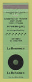 Matchbook Cover - La Bonanza Music Instruments Curacao LPs Records GREEN