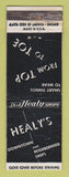 Matchbook Cover - Healy's Clothes Stores Detroit MI Birmingham WEAR