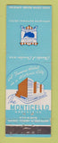 Matchbook Cover - Monticello Hotel Norfolk VA WEAR