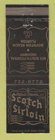 Matchbook Cover - Scotch n Sirloin Boynton Beach FL