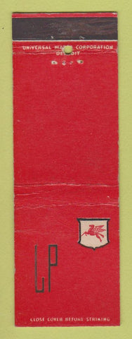 Matchbook Cover - Mobil oil gas LP IMPRINT
