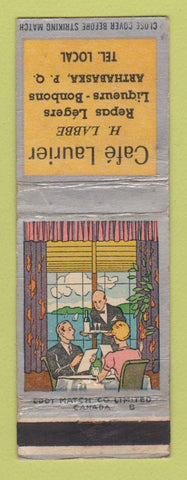 Matchbook Cover - Cafe Laurier Arthabaska QC WORN