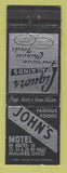 Matchbook Cover - John's Motel Maumee OH Liquor Restaurant