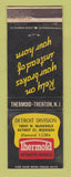Matchbook Cover - Thermoid Auto Products Detroit MI