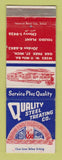 Matchbook Cover - Quality Steel Treating Oak Park MI