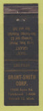 Matchbook Cover - Grant Smith Scrap Iron Metal Detroit MI
