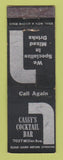 Matchbook Cover - Cassy's Cocktail Bar  Detroit? WEAR