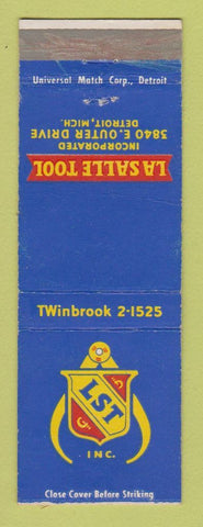 Matchbook Cover - La Salle Tool Detroit MI WEAR
