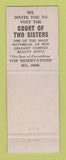 Matchbook Cover - Court of Two Sisters New Orleans LA