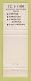Matchbook Cover - Chung's Restaurant Detroit MI Chinese