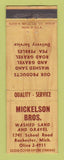 Matchbook Cover - Mickelson Bros Sand Gravel Rochester MI