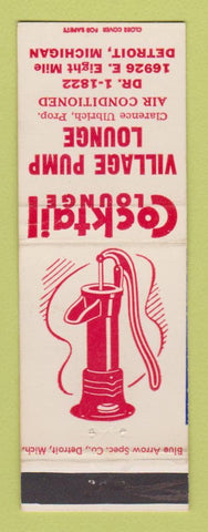 Matchbook Cover - Village Pump Lounge Detroit MI