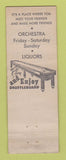 Matchbook Cover - Pine Gardens Cadillac MI shuffleboard