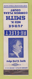 Matchbook Cover - Judge Ned H Smith Common Pleas Court Detroit?