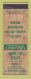 Matchbook Cover - White City Service Glenwood IA Gates Tires John Sprague